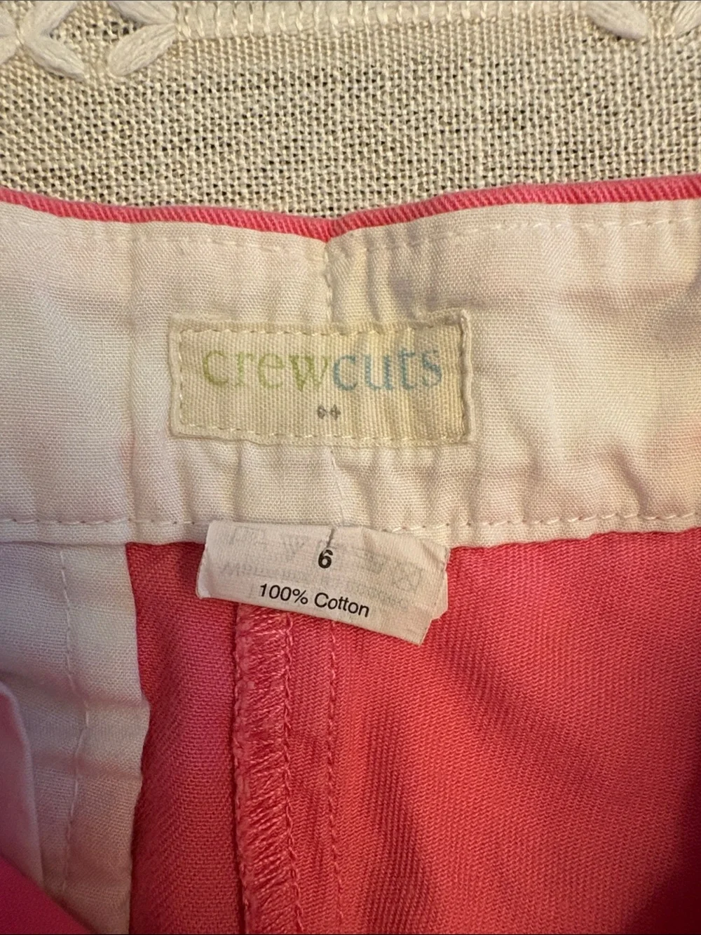 Crewcuts Pink Cotton Shorts